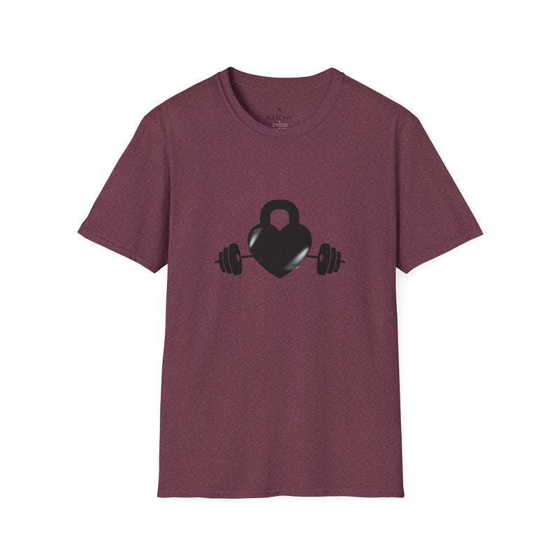 Heart Shape Kettlebell Workout T-Shirt