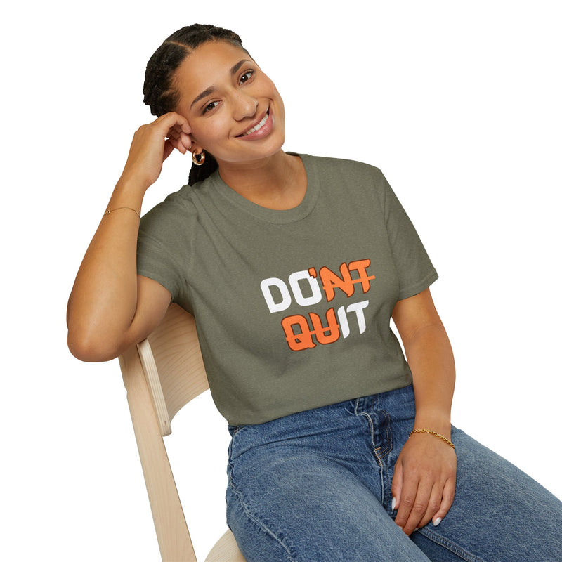 Motivational Workout Unisex T-Shirt - Don't Quit Fitness Shirt