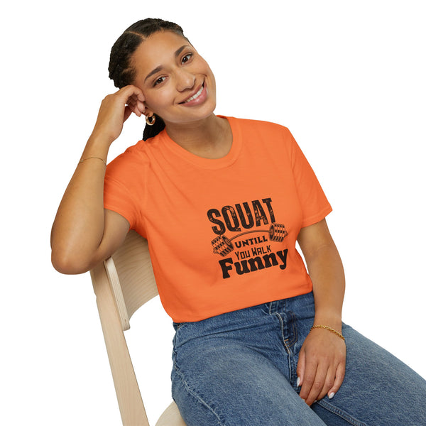 Funny Squat Design Unisex T-Shirt