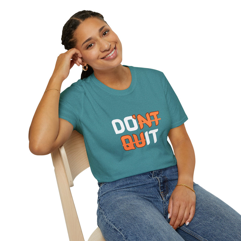 Motivational Workout Unisex T-Shirt - Don't Quit Fitness Shirt