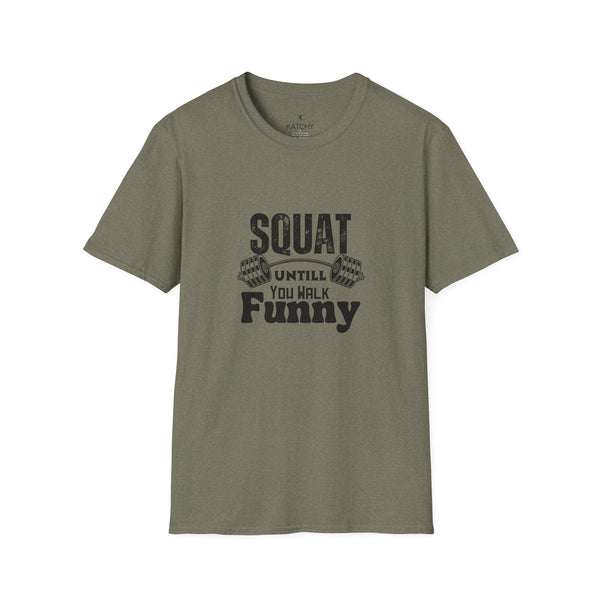 Funny Squat Design Unisex T-Shirt