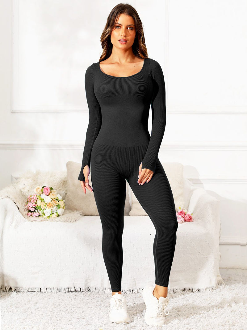 Long Sleeve Active Jumpsuit